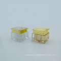 hot sale 15g 30g luxury square double layer acrylic  jar